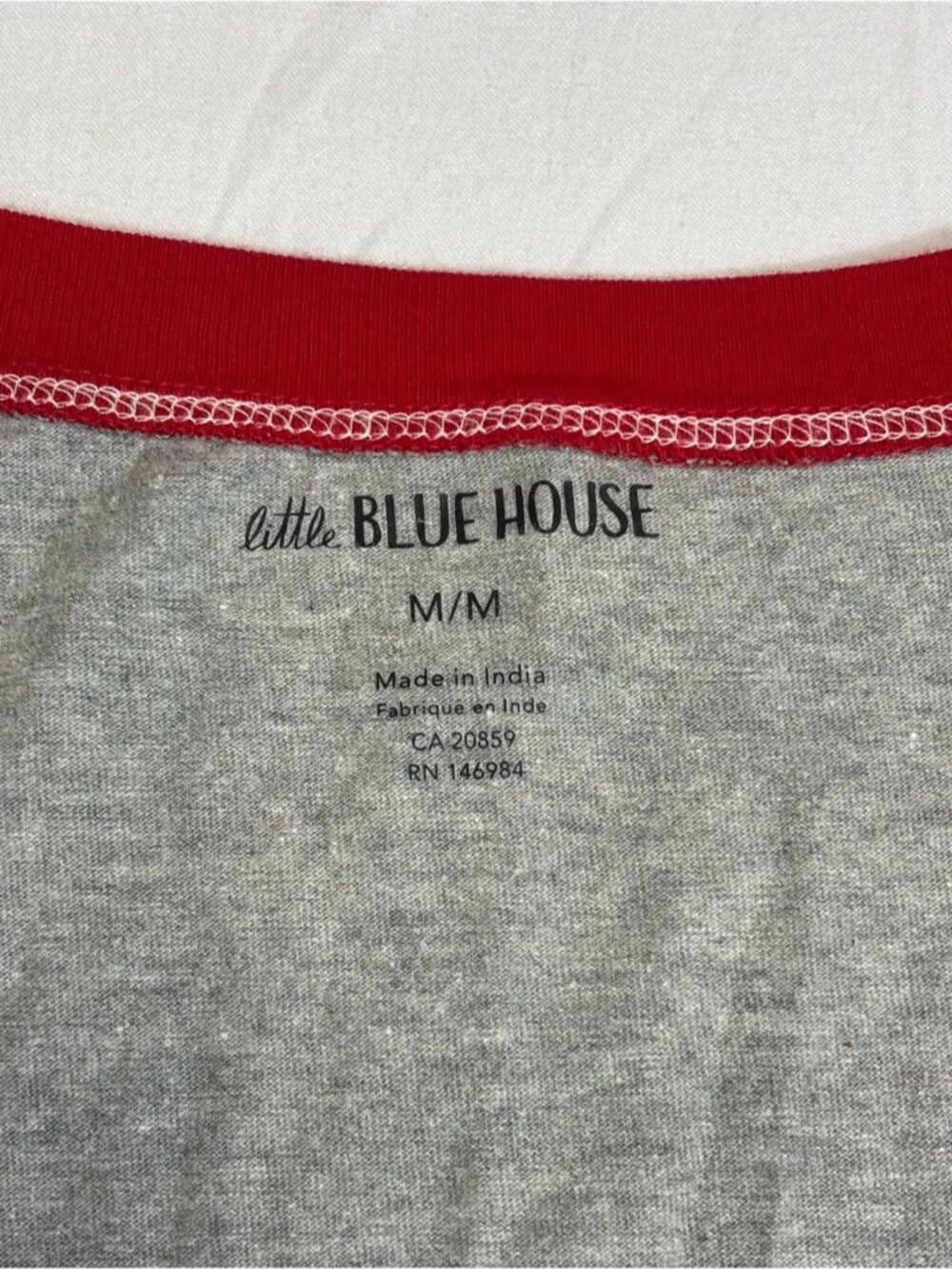 Little Blue House by Hatley Bear Henley Sleepshirt Nightdress Grey Medium - 591 - Picture 4 of 6